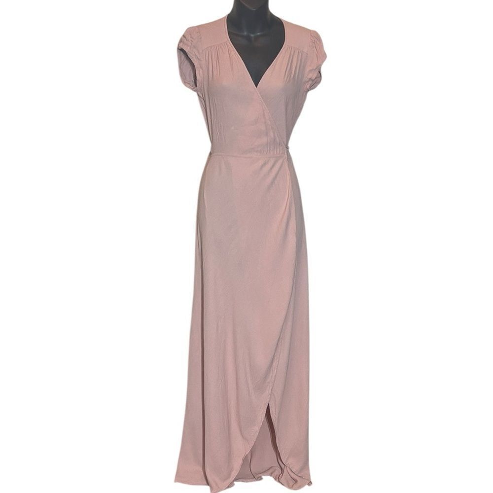 Reformation women’s small chamomile dress blush pink wedding guest event
